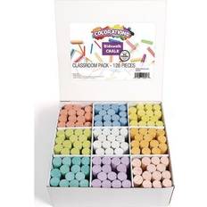 Colorations Washable Sidewalk Chalk Classroom Pack 126 pieces
