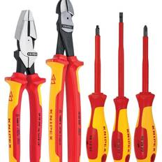 Knipex Tool Kits Knipex 9K-98-98-22-US 5 Pc Pliers Screwdriver Set Insulated