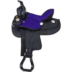 Tough-1 Saddles & Accessories Tough-1 Synthetic Barrel Saddle 13in Pur