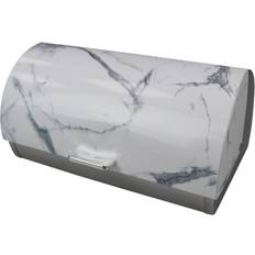 Home Basics Marble Like Roll Top Lid Bread Box