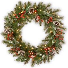 National Tree Company Frosted Pine Berry Christmas Tree 30"
