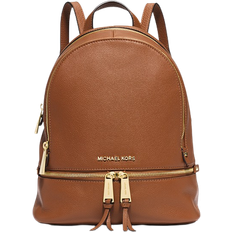 Michael Kors Vesker på salg Michael Kors Rhea Medium Leather Backpack - Luggage