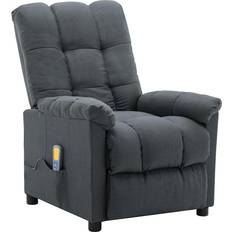 vidaXL Massage Recliner Fabric Living Room Adjustable Cozy Chair Multi Colors