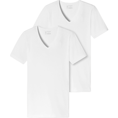 Schiesser Bekleidung Schiesser Short Sleeved Deep V-Neck T-shirt 2-pack