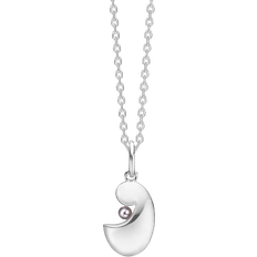Grå Halskjeder Mads Z Mother//Child Mini Necklace - Silver/Pearl