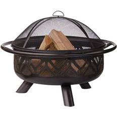 Fire Pits & Fire Baskets Endless Firebowl with Geometric Design