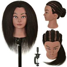 Training Heads LHNHAIR Afro Style Mannequin Head Black