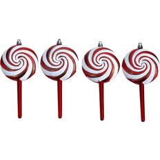 Nearly Natural Candy Cane Lollipop Holiday Deluxe Christmas Tree Ornament 7" 4