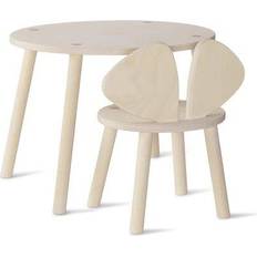 Møbelsett Nofred Mouse Chair and Table Set Birch
