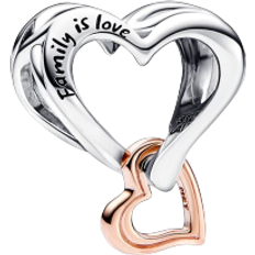 Pandora Two-Tone Openwork Infinity Heart Charm - Silver/Rose Gold