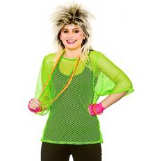 Gensere Kostymer & Klær Wicked Costumes Adult 80's Mesh Top Neon Green