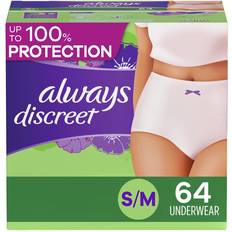 Always Discreet Incontinence & Postpartum Underwear Small/Medium 64-pack