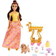 Disney Princess Dolls & Doll Houses Disney Princess Mattel Girls' Dolls Belle's Tea Party Doll Set