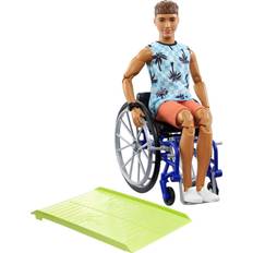 Barbie Motedukker Leker Barbie Ken Fashionista Doll #195 With Wheelchair &Amp; Ramp