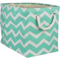 Design Imports DII Polyester Container with Handles, Chevron Basket