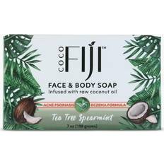 Fiji Coconut Oil Infused Soap for Face & Body Tea Tree Spearmint 7oz
