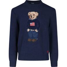 Strikkegensere Polo Ralph Lauren Flag Bear Knitted Sweater - Navy