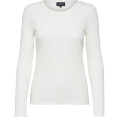 Selected Ribbed Long Sleeved Top