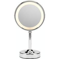 Illuminated Makeup Mirrors Conair Reflections Double-Sided Lighted Round Mirror