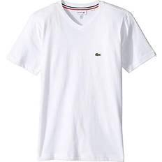 Lacoste Kid's V-Neck Cotton T-shirt - White