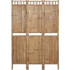 vidaXL 3-Panel Bamboo Romavdeler