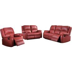 Furniture Acme Furniture Zuriel Red 81 3 Seater
