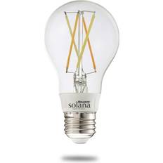 Light Bulbs Bulbrite Solana A19 WiFi Connected Edison Filament LED Smart Light Bulb, Single-A19, Clear