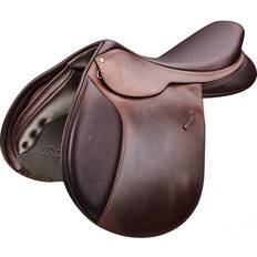 Saddles & Accessories Bates Caprilli Close Contact Classic Saddle with Cair & Forward Flap Classic Brown