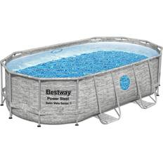 Above ground swimming pools Swimming Pools & Accessories Bestway: Power Steel Swim Vista Series II 14' x 8'2" x 39.5" Above Ground Pool Set 1915 Gallon, Oval Outdoor Family Pool White