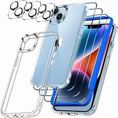 IMBZBK Case with Screen Protector + Camera Lens Cover 3-Pack for iPhone 14 Plus