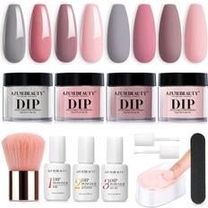 AZUREBEAUTY Dip Powder Nail Kit 2A-Nude Grey Pink 12-pack