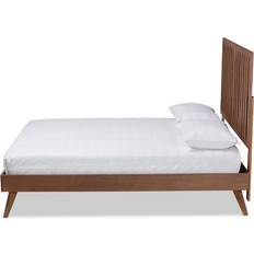 King size bed Baxton Studio King Saki Wood Bed