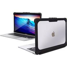 Macbook air 13 cover Techprotectus Rugged Protective Hard-Shell Case for 13 MacBook Air 2018 to 2020 Clear