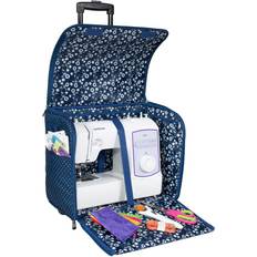 Sewing Machines Everything Mary Rolling Sewing Machine Tote Blue Dot