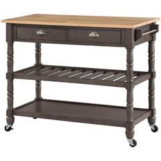 Convenience Concepts French Country Trolley Table 20.5x44"