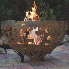 Esschert Design Fire Pits & Fire Baskets Esschert Design Wildlife 32 Steel Wood Burning Fire Pit