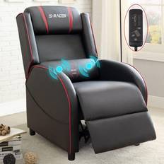 Adult Gaming Chairs Homall Racing Recliner Gaming Chair - Black/Red