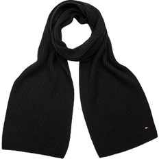 Skjerf & Sjal på salg Tommy Hilfiger Essential Rib-Knit Scarf - Black