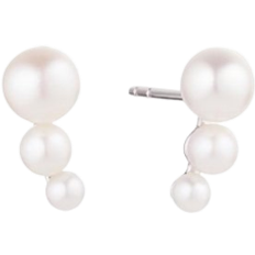 Sif Jakobs Ponza Three Earrings - Silver/Pearls