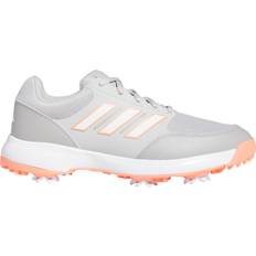 Orange Golfschuhe adidas Women's Tech Response 3.0 Golf Shoes, 7.5, Grey/White/Coral Gray