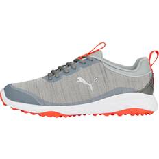 Puma Fusion Pro Golf Shoes 13202232- Quarry/Puma red blast