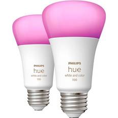 Philips hue white and color ambiance Philips Hue Smart A19 LED Lamps 75W E26