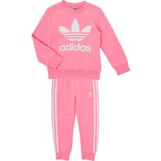 Adidas Treningsklær Tracksuits adidas Kid's Adicolor Crew Set - Bliss Pink (HK2924)