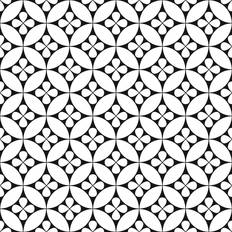 White Tiles Floorpops! Peel & Stick Floor Tiles Black & White Fleur Peel & Stick Floor Tiles - Set of