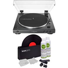 Vinyl record player Audio-Technica AT-LP60X Bluetooth Turntable Black w Knox Vinyl Cleaning Kit