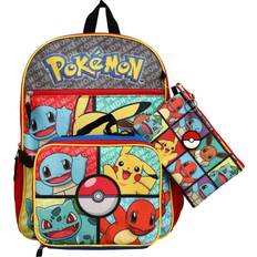 Zipper School Bags Pokémon 4-Piece Backpack Set