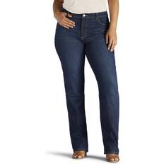 Lee Slim - Women Jeans Lee Women's Instantly Slims Relaxed Fit Straight Leg Jeans