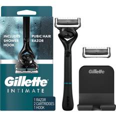 Razors & Razor Blades Gillette Intimate Pubic Hair Razor for Men 1 Handle 2 Blade Refills