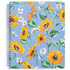 Vera Bradley Notebook with Pocket Women in Sunflower Sky Blue/Yellow Blue/Yellow