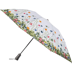 Compact Umbrellas Totes InBrella Reverse Close Folding Umbrella - Flower Garden
